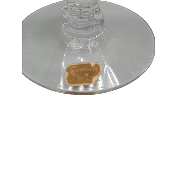 Fostoria Iced Tea Glass 1950s Etched Crystal Drinkware 6" Vintage Glassware - Picture 6 of 9